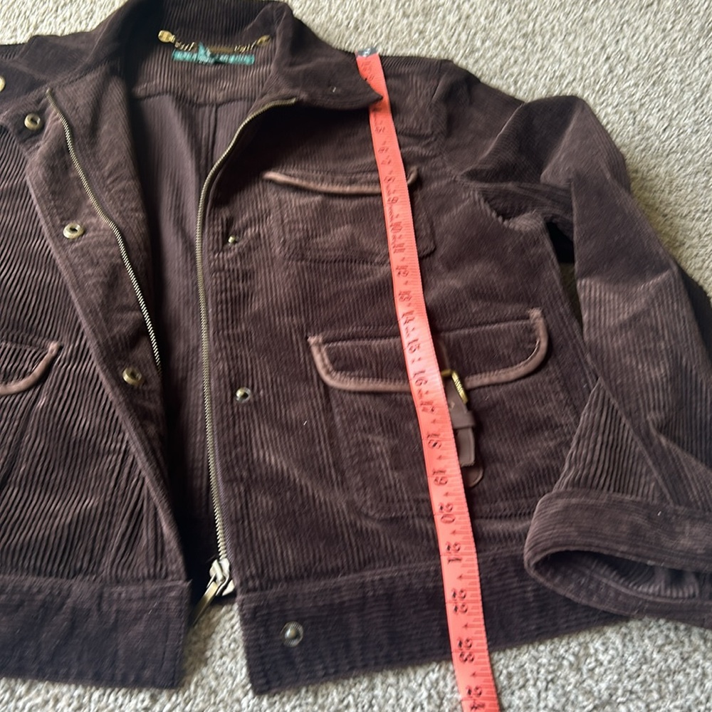 Vintage Lauren Ralph Lauren Jeans Co Corduroy Utility equestrian jacket SZ XL - Picture 3 of 14